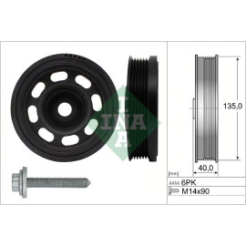 Riemenscheibe, Kurbelwelle 544 0184 20