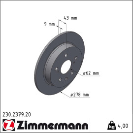Bremsscheibe 230.2379.20