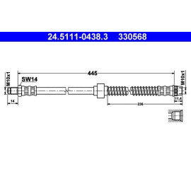 Bremsschlauch 24.5111-0438.3