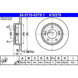 Bremsscheibe 24.0110-0379.1
