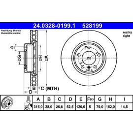 Bremsscheibe 24.0328-0199.1
