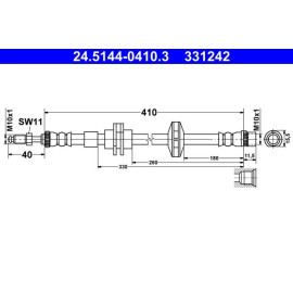Bremsschlauch 24.5144-0410.3