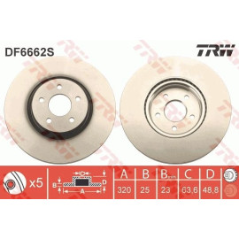 Bremsscheibe DF6662S Bremsscheibe DF6662S