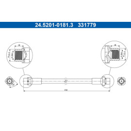 Bremsschlauch 24.5201-0181.3