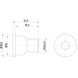 Schraube, Bremsscheibe 8DZ 355 209-051 Schraube, Bremsscheibe 8DZ 355 209-051