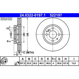 Bremsscheibe 24.0322-0197.1