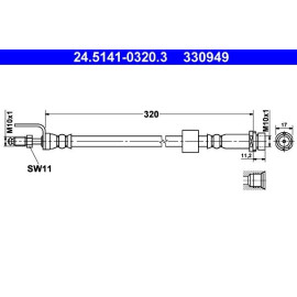 Bremsschlauch 24.5141-0320.3