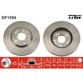 Bremsscheibe DF1594
