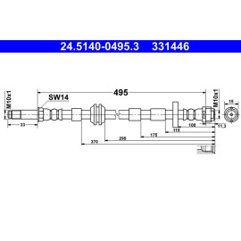 Bremsschlauch 24.5140-0495.3