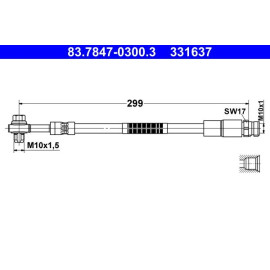 Bremsschlauch 83.7847-0300.3