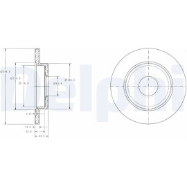 Bremsscheibe BG3673 Bremsscheibe BG3673
