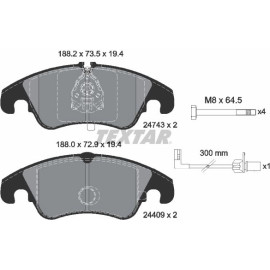 Bremsbelagsatz, Scheibenbremse 2474301 Bremsbelagsatz, Scheibenbremse 2474301