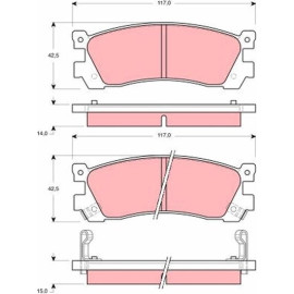 Bremsbelagsatz, Scheibenbremse GDB3264 Bremsbelagsatz, Scheibenbremse GDB3264