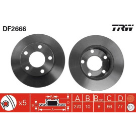 Bremsscheibe DF2666 Bremsscheibe DF2666