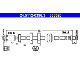 Bremsschlauch 24.5112-0396.3