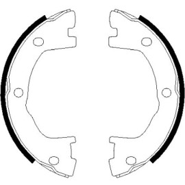 Bremsbackensatz, Feststellbremse 8DA 355 050-501 Bremsbackensatz, Feststellbremse 8DA 355 050-501