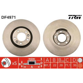 Bremsscheibe DF4971 Bremsscheibe DF4971