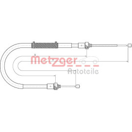Seilzug, Feststellbremse 10.6895 Seilzug, Feststellbremse 10.6895
