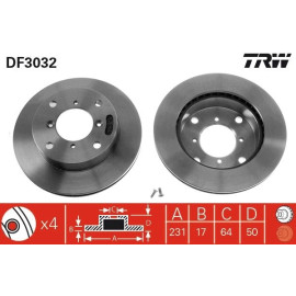 Bremsscheibe DF3032 Bremsscheibe DF3032