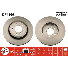 Bremsscheibe DF4166 Bremsscheibe DF4166