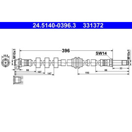 Bremsschlauch 24.5140-0396.3