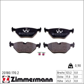 Bremsbelagsatz, Scheibenbremse 20180.170.2 Bremsbelagsatz, Scheibenbremse 20180.170.2