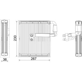 Verdampfer, Klimaanlage AE 27 000P Verdampfer, Klimaanlage AE 27 000P