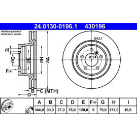 Bremsscheibe 24.0130-0196.1