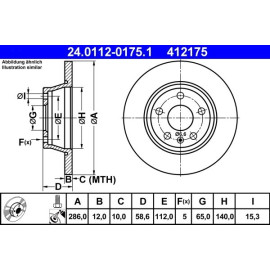 Bremsscheibe 24.0112-0175.1