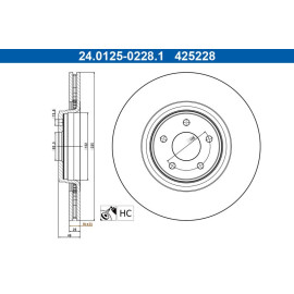 Bremsscheibe 24.0125-0228.1