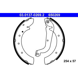 Bremsbackensatz 03.0137-0269.2 Bremsbackensatz 03.0137-0269.2