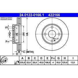 Bremsscheibe 24.0122-0166.1