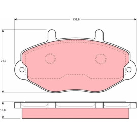 Bremsbelagsatz, Scheibenbremse GDB1080 Bremsbelagsatz, Scheibenbremse GDB1080