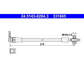 Bremsschlauch 24.5143-0264.3