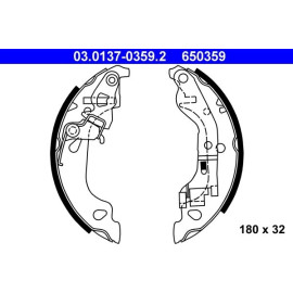 Bremsbackensatz 03.0137-0359.2