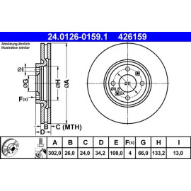 Bremsscheibe 24.0126-0159.1