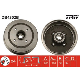 Bremstrommel DB4302B
