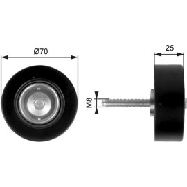 Umlenk-/Führungsrolle, Keilrippenriemen T36263 Umlenk-/Führungsrolle, Keilrippenriemen T36263