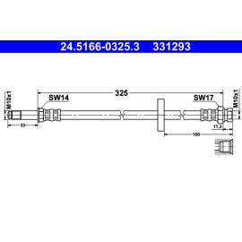 Bremsschlauch 24.5166-0325.3