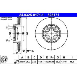 Bremsscheibe 24.0325-0171.1