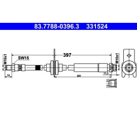 Bremsschlauch 83.7788-0396.3