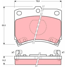 Bremsbelagsatz, Scheibenbremse GDB773 Bremsbelagsatz, Scheibenbremse GDB773