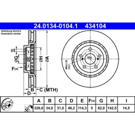 Bremsscheibe 24.0134-0104.1