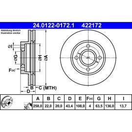 Bremsscheibe 24.0122-0172.1
