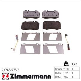 Bremsbelagsatz, Scheibenbremse 23745.975.2
