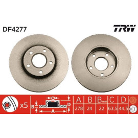 Bremsscheibe DF4277 Bremsscheibe DF4277