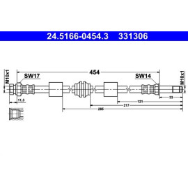 Bremsschlauch 24.5166-0454.3