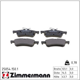 Bremsbelagsatz, Scheibenbremse 25054.150.1 Bremsbelagsatz, Scheibenbremse 25054.150.1