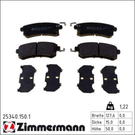 Bremsbelagsatz, Scheibenbremse 25340.150.1 Bremsbelagsatz, Scheibenbremse 25340.150.1