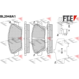 Bremsbelagsatz, Scheibenbremse 9011192 Bremsbelagsatz, Scheibenbremse 9011192